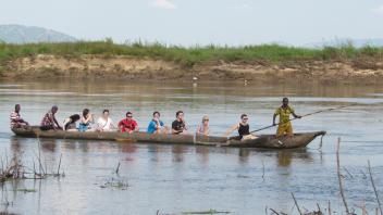 People in a canoe