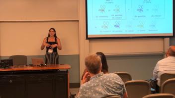 Brooke presenting