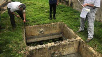 Collecting mosquitoes in São Tomé