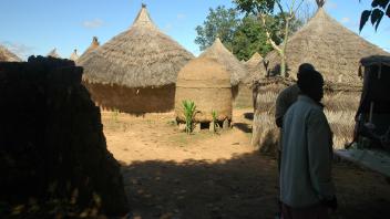 Straw roof homes