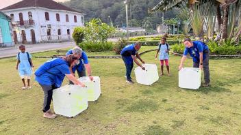releasing marked mosquitoes