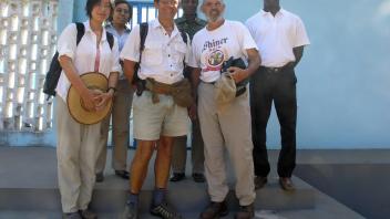 At the National Institute of Public Health office in Bissau