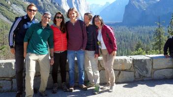VGL group poses in front a Yosemite Valley