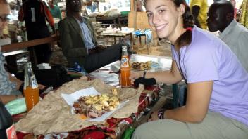 Eating at the market