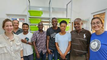 Environmentalists visit the insectary