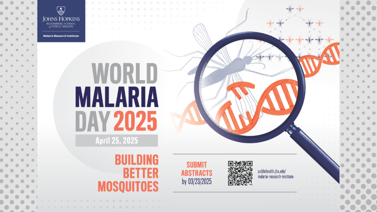 Johns Hopkins – World Malaria Day Symposium flier