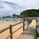 Walkway over water