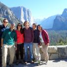 VGL group poses in front a Yosemite Valley